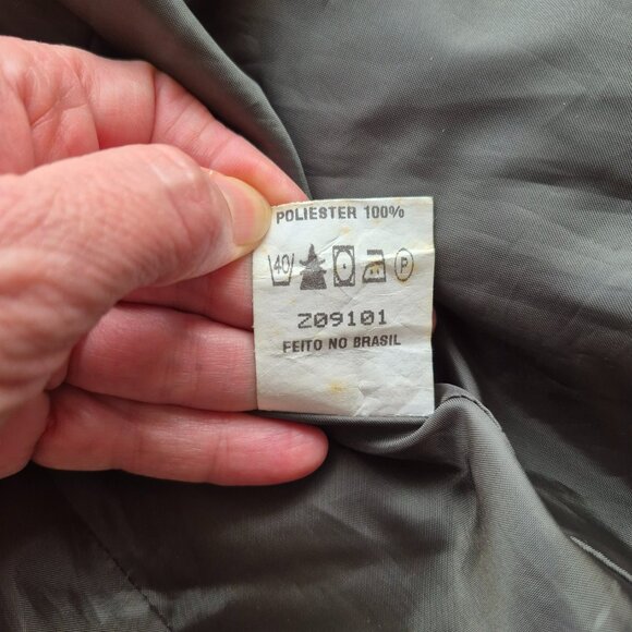 Green Corduroy Belted Jacket • Size 38 (S/M Fit) • Fully Lined - Picture 11 of 15